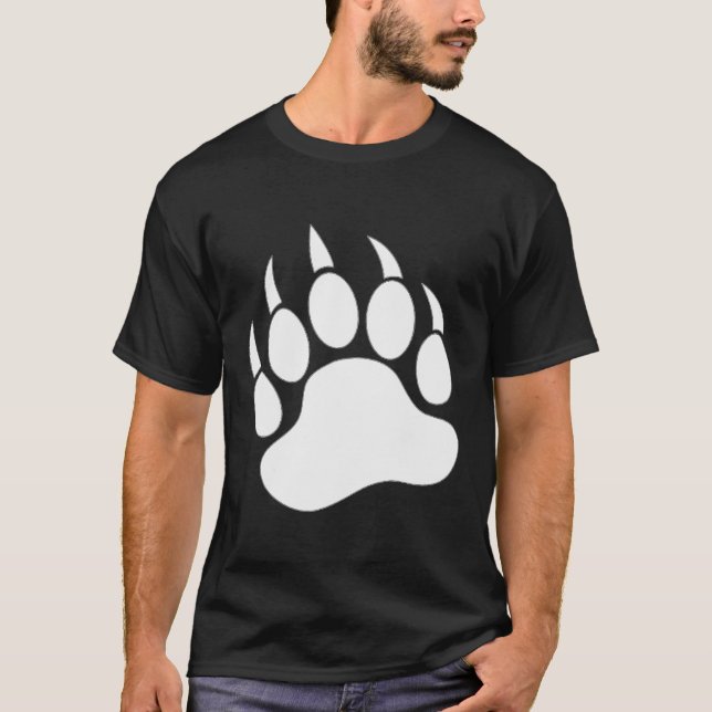 Camiseta Papel del oso impreso en la parte posterior y fron (Anverso)