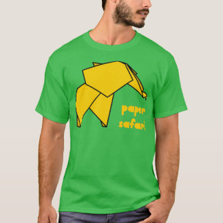 Camiseta Papel Elefante amarillo Safari