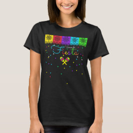 Camiseta Papel Fiesta, confeti, Maracas