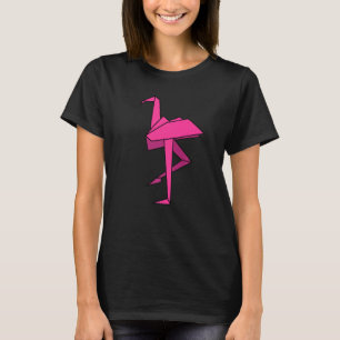 Camiseta Papel flamingo de origami plegado Flamingoe orient