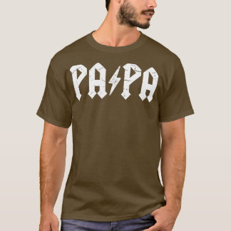 Camiseta Papel fuerte de los hombres papá papá papá Lightt 