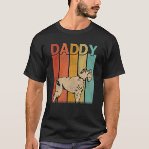 Camiseta Papel gráfico de Schnauzer Dog Retro Estilo Vintag