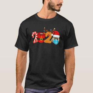 Camiseta Papel higiénico mascara Shih Tzu 2020 para navidad