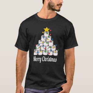 Camiseta Papel higiénico para navidades Árbol de Navidad
