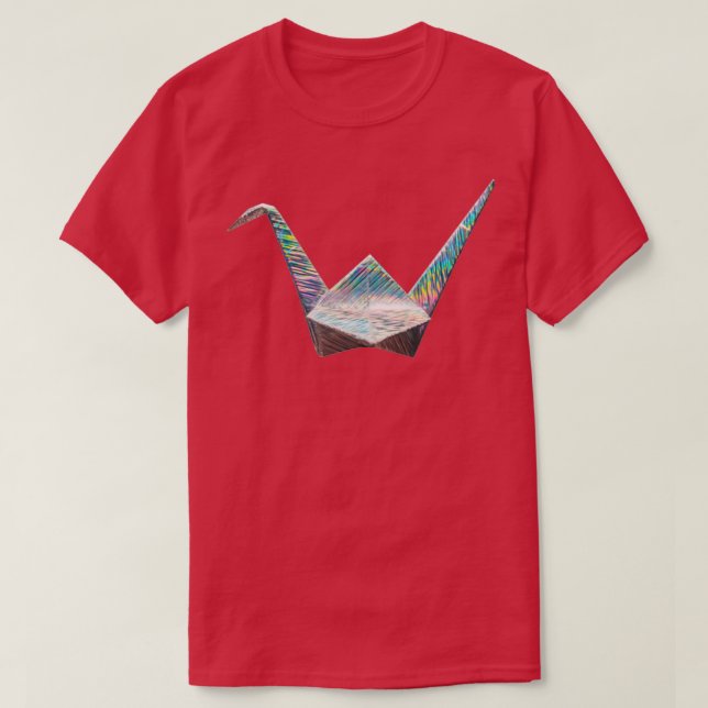 Camiseta Papel Holográfico de la grúa (Diseño del anverso)