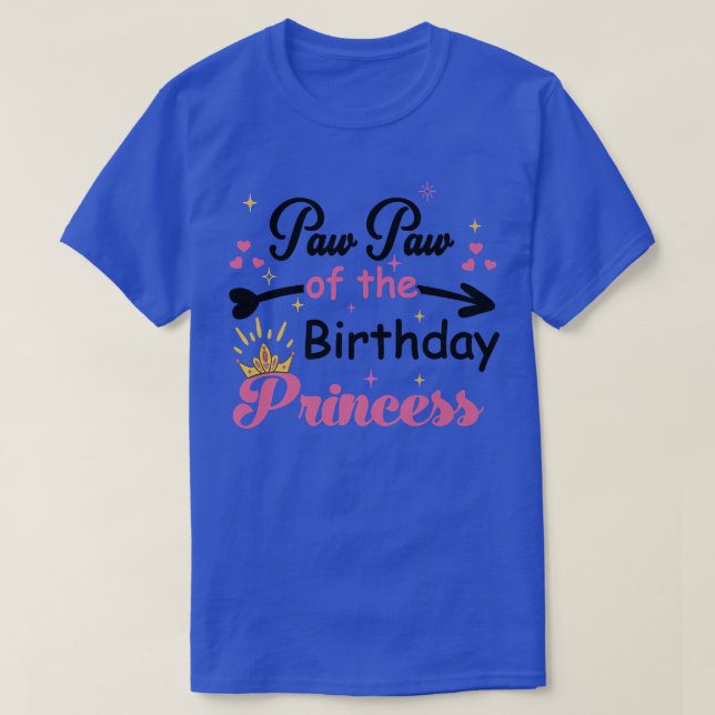Camiseta Papel lindo de la princesa del cumpleaños, gracios (Diseño del anverso)