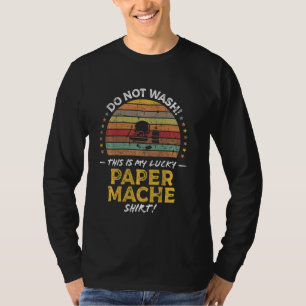 Camiseta Papel Mache Lover Cita Gráfica Manga Larga