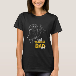 Camiseta Papel maltés mejor padre maltés que nunca maltés