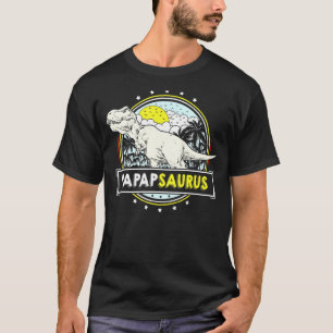 Camiseta Papel masculino de los nietos Trex Papapsaur