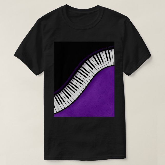 Camiseta Papel mural de música piano Gráfico (Diseño del anverso)