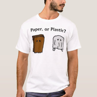 Camiseta papel o plástico
