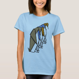 Camiseta Papel original Pingüinos plegables
