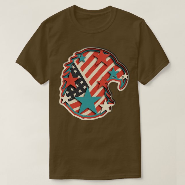 Camiseta Papel patriótico (Diseño del anverso)