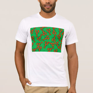 Camiseta Papel pintado de la langosta