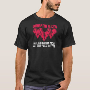 Camiseta Papel plegable para mujeres Origami papel Crane Pu