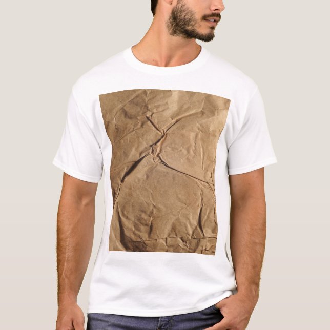 Camiseta Papel reciclado: Textura ecológica. (Anverso)