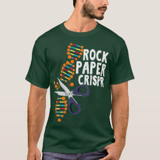 Camiseta Papel rocoso Crispar ADN Biólogo Ciencia Genética