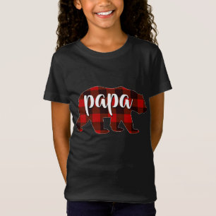 Camiseta Papel rojo papá búfalo a la familia Pajama