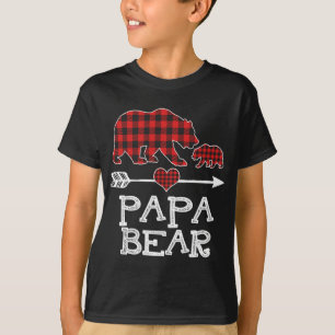 Camiseta Papel rojo vestido con un cachorro que coincide co