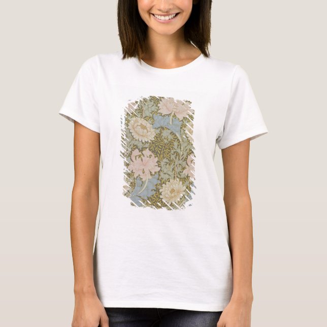 Camiseta Papel tapiz de "crisantemo", 1876 (fondo de pantal (Anverso)