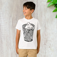 Papelera de malla metálica Basura negra y blanca