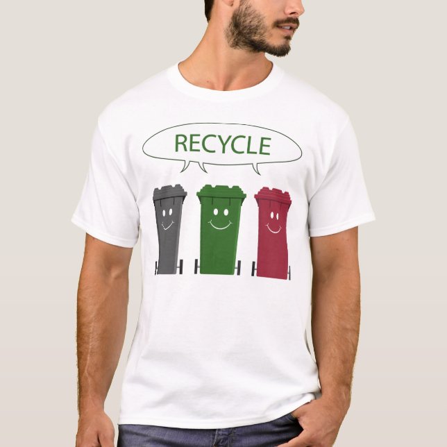 Camiseta Papeleras de reciclaje (Anverso)