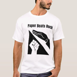 Camiseta   Paper Beats Rock