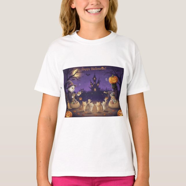 Camiseta Paper&Pukku happy Halloween! (Anverso)