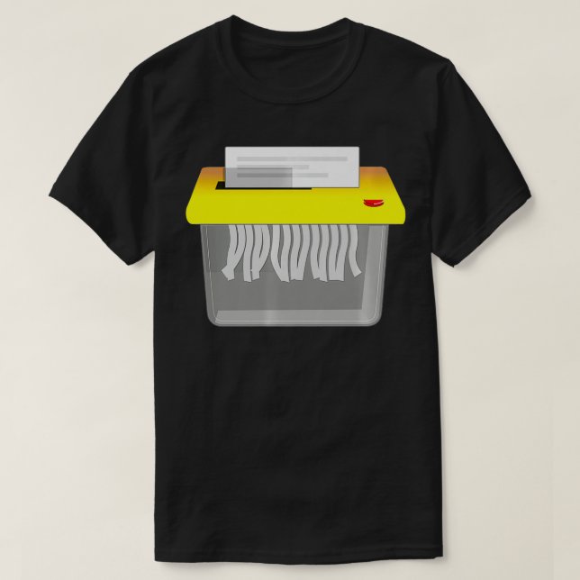 Camiseta Paper Shredder Premium  (Diseño del anverso)