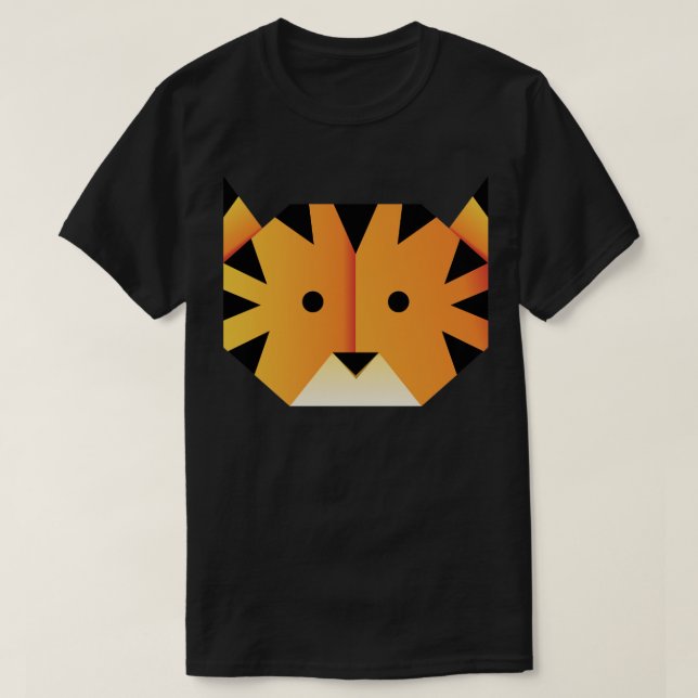 Camiseta Paper tiger head  (Diseño del anverso)