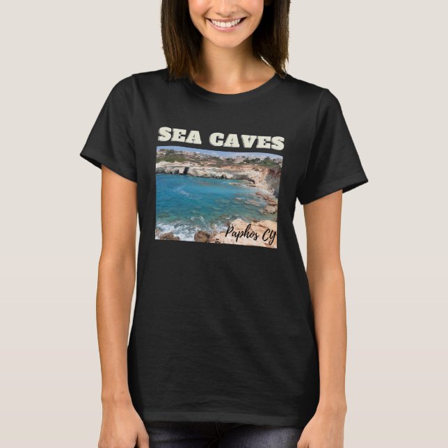 Camiseta Paphos Peiga Sea Caves On The Coast of Cyprus (Anverso)