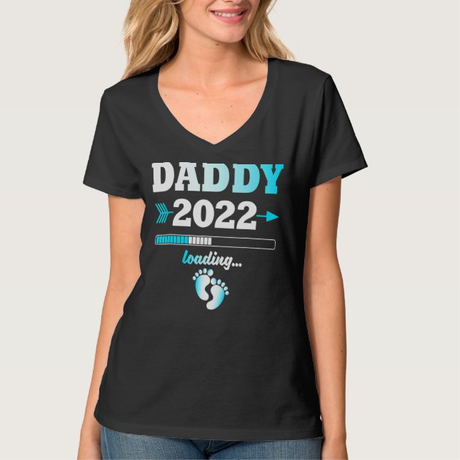 Camiseta Papi 2022 Cargando Hombres Esperantes De Crianza D (Anverso)