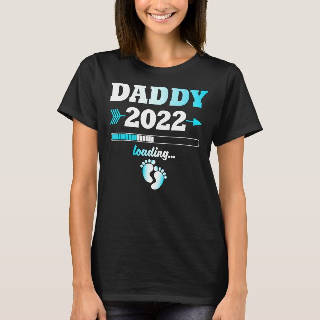 Camiseta Papi 2022 Cargando Hombres Esperantes De Crianza D (Anverso)