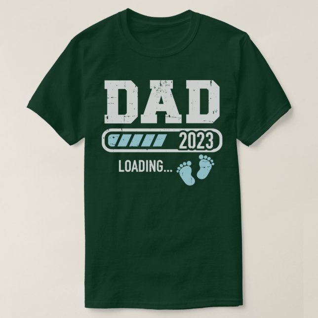 Camiseta Papi 2023 cargando para invitación de embarazo (Diseño del anverso)