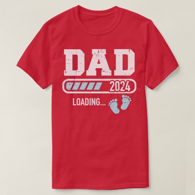 Camiseta Papi 2024 cargando para invitación de embarazo (Diseño del anverso)