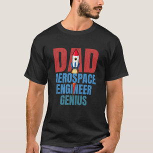 Camiseta Papi Aerospace Engineer Genius Fun Engineering Gra