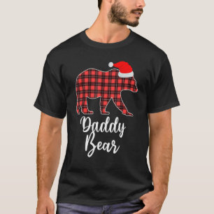 Camiseta Papi Bear Búfalo Rojo Navidades Pajama Fami