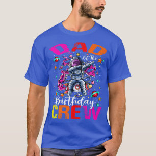 Camiseta Papi Birthday Crew Astronauta Planetas Espaciales