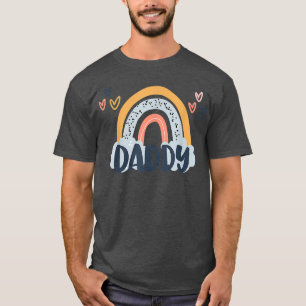 Camiseta Papi Boho Rainbow Birthday Matando a hija de papá