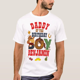 Camiseta Papi bovino del niño de cumpleaños