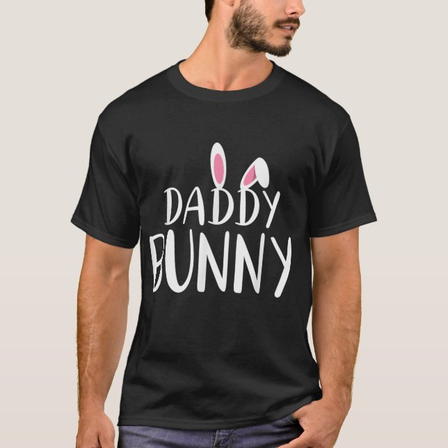 Camiseta Papi Bunny Easter Embarazada Mamá Matando Pareja (Anverso)