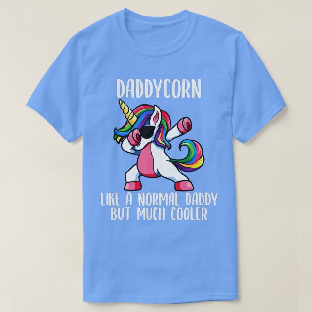 Camiseta Papi Chica de Unicornio Papá Noel (Diseño del anverso)