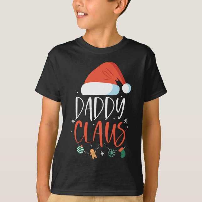 Camiseta Papi Claus Funny Navidades familiares Parejas Sant (Anverso)