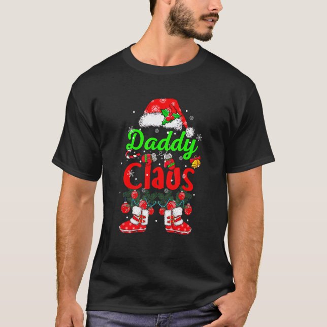 Camiseta Papi Claus Santa Claus Gorra zapatillas a la famil (Anverso)