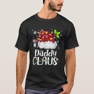 Camiseta Papi Claus Santa Hat Navidades enciende a la famil