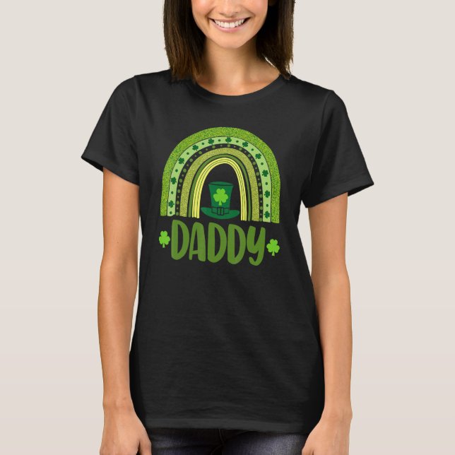 Camiseta Papi con suerte mujeres San Patrick's Day con amor (Anverso)