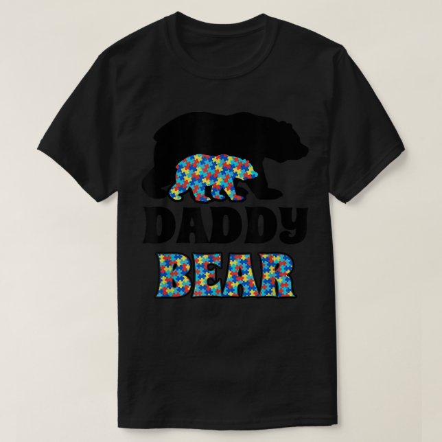 Camiseta Papi: Conciencia sobre el autismo (Diseño del anverso)