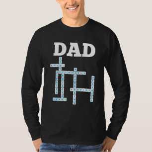 Camiseta Papi Crossword Puzzle Love Word Games