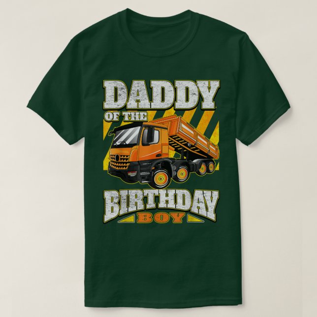 Camiseta Papi - Cumpleaños de un camión volcado (Diseño del anverso)