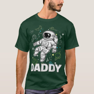 Camiseta Papi Cumpleaños Funny Astronauta planetas espacial